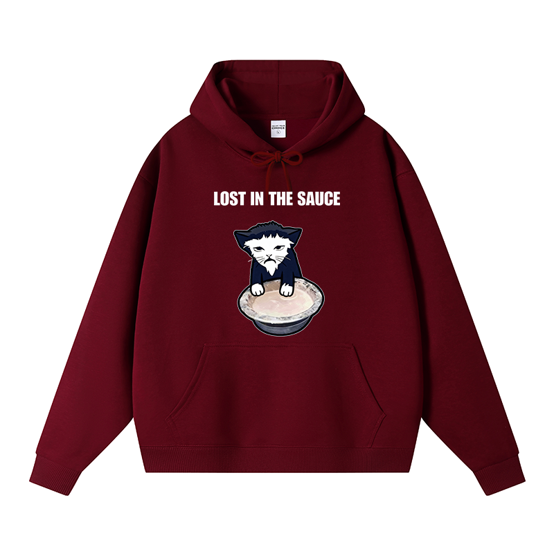 Tokyocanvas Lost In The Sauce Fleece Lined Hoodie