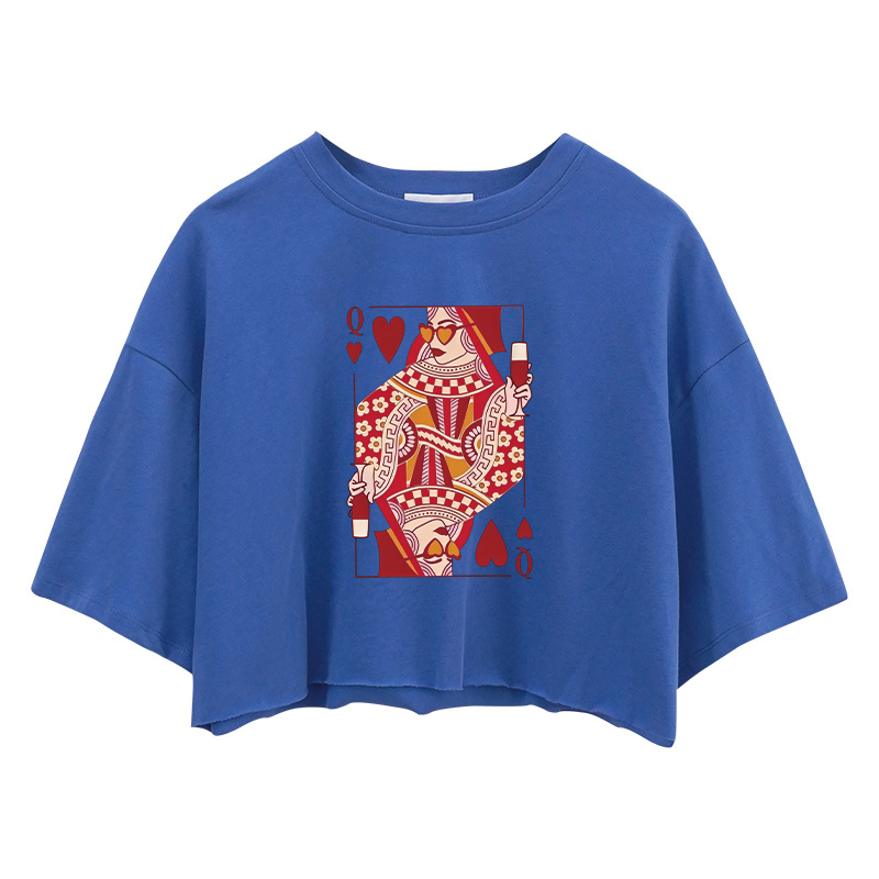 Tokyocanvas Queen of Hearts Crop Top