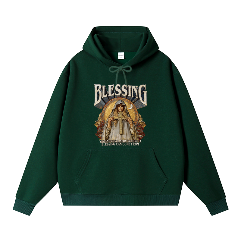 Tokyocanvas Blessing Fleece Lined Hoodie