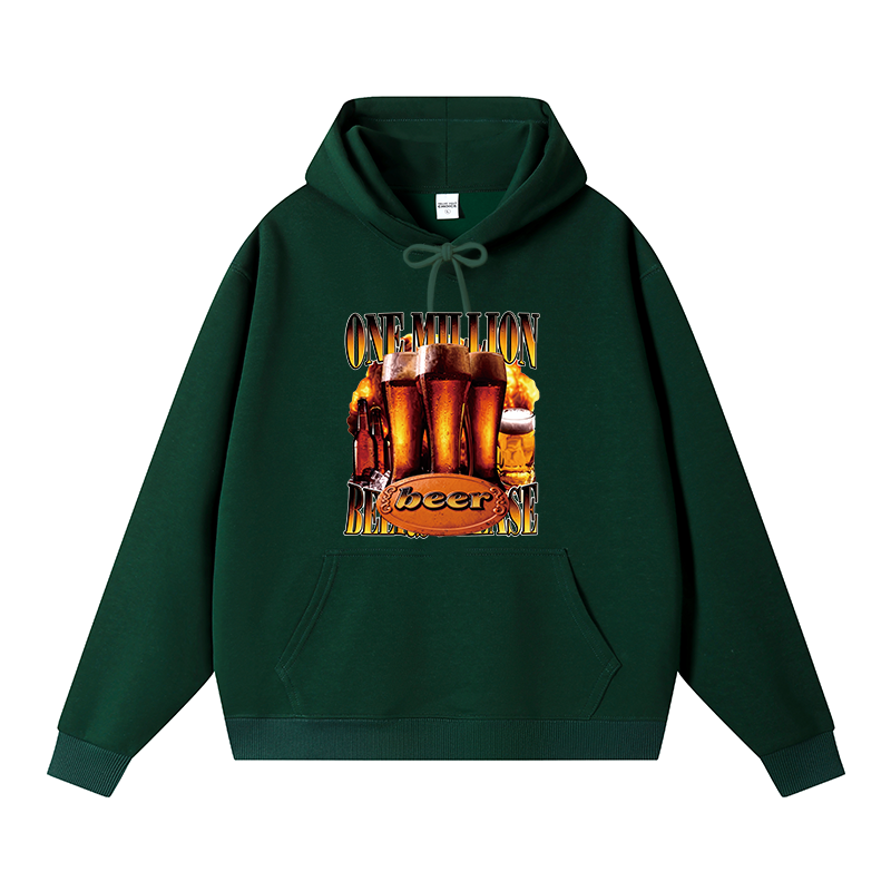 Tokyocanvas One Million Beers Please Fleece Lined Hoodie
