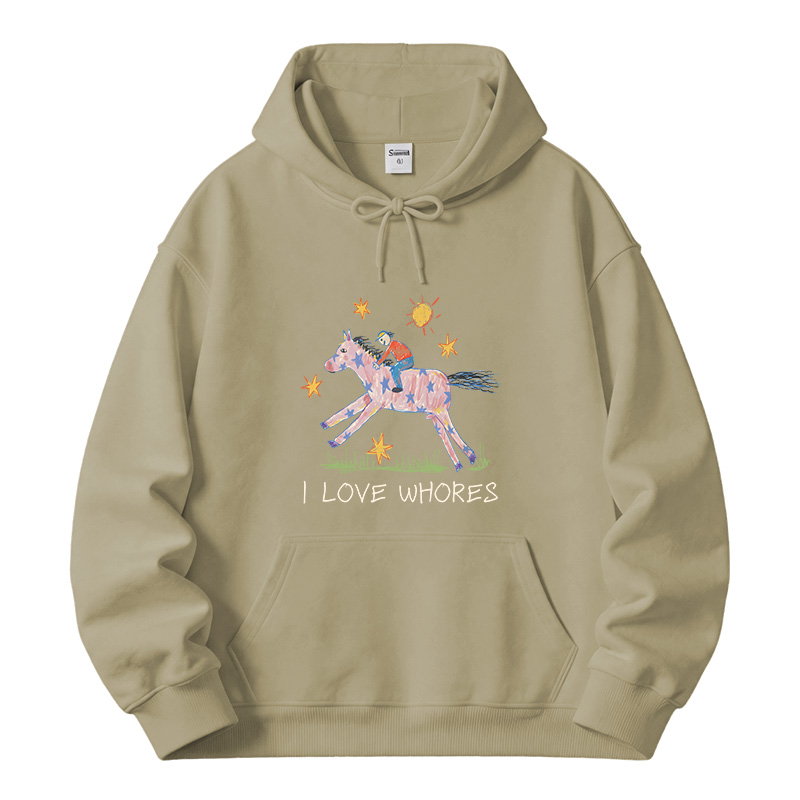 Tokyocanvas I Love Whores Fleece Lined Hoodie