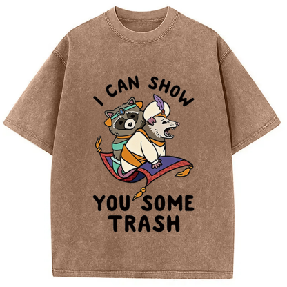Tokyocanvas I Can Show You Some Trash Washed T-Shirt