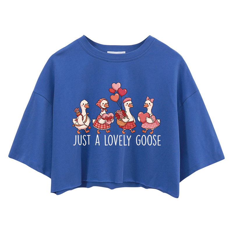 Tokyocanvas Just A Lovely Goose Crop Top