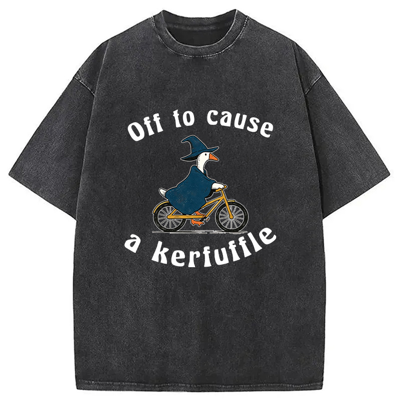 Tokyocanvas Goose Wizard Washed T-Shirt