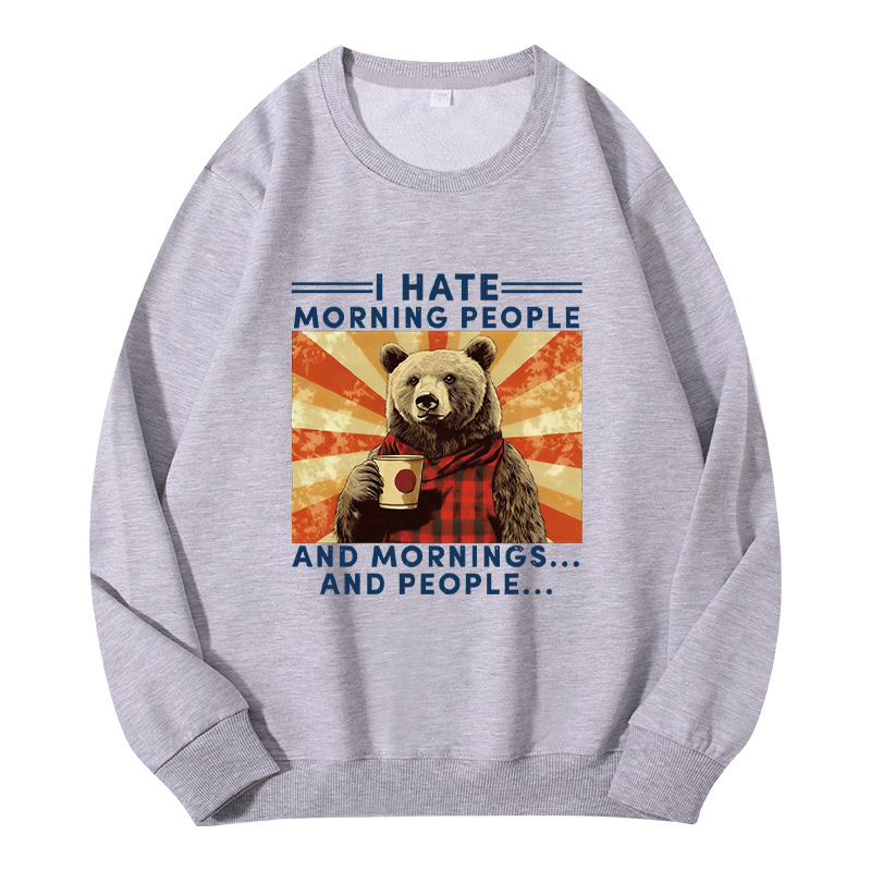 Tokyocanvas I Hate Morning People Classic Sweatshirt