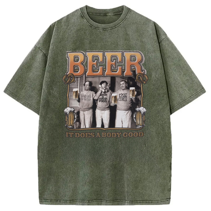 Tokyocanvas White and Cream Washed T-Shirt