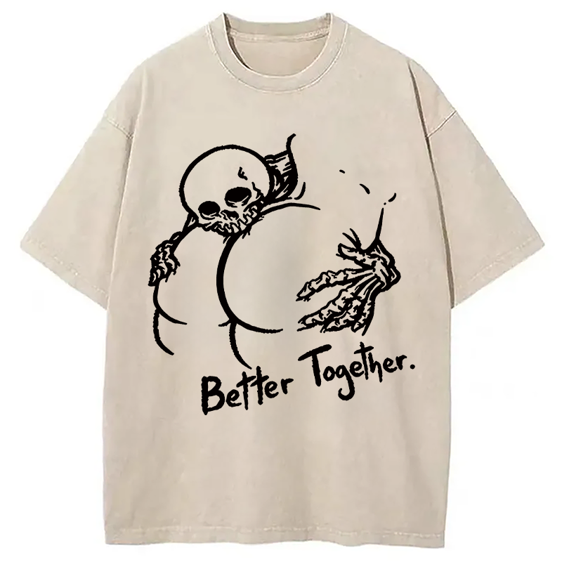 Tokyocanvas Better Together Washed T-Shirt