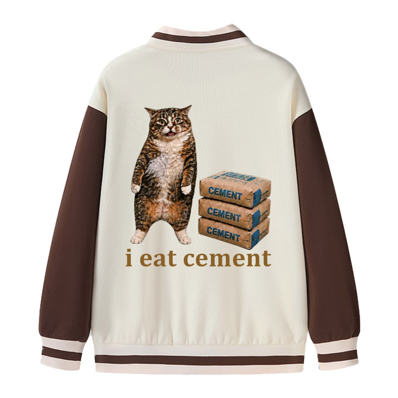 Tokyocanvas I Eat Cement Civet Cat Varsity Jacket
