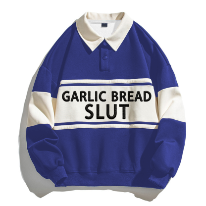 Tokyocanvas Asexuality Polo Embroidered Sweatshirt