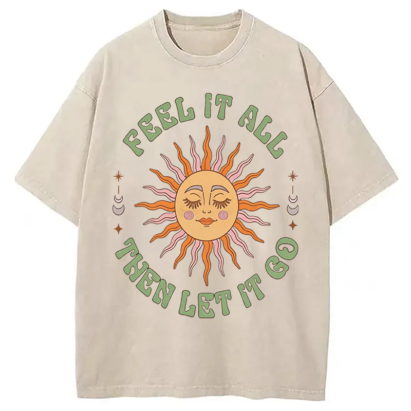 Tokyocanvas Breathe?and?Release? Washed T-Shirt