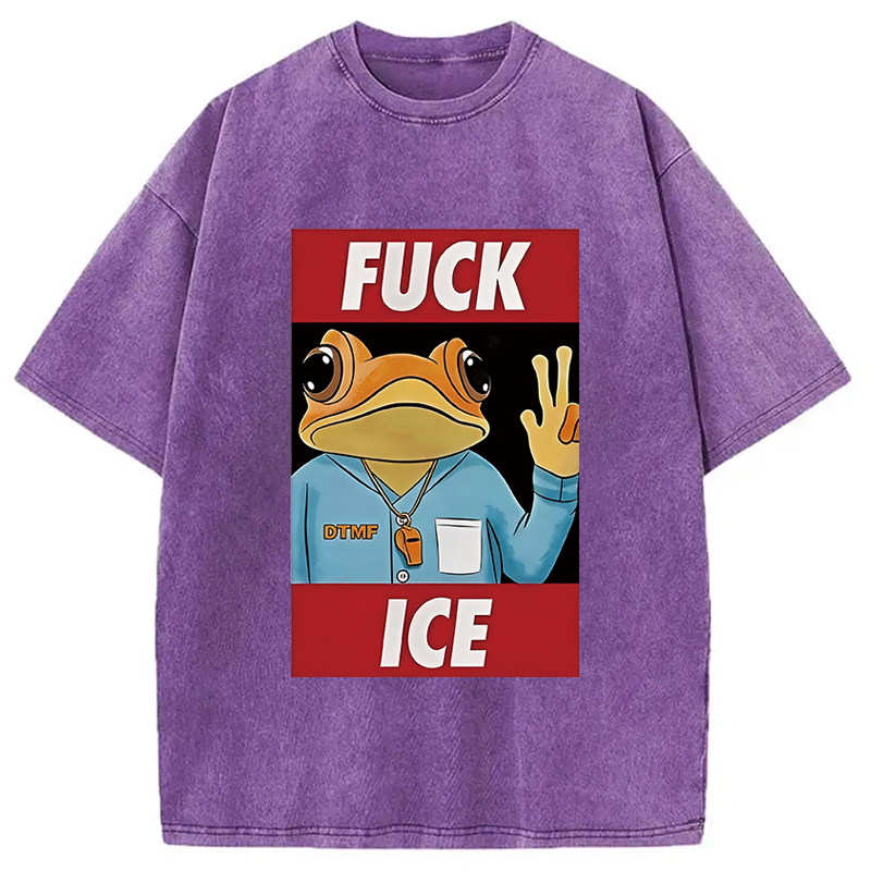 Tokyocanvas Sapo Concho Fu*k Ice Washed T-Shirt