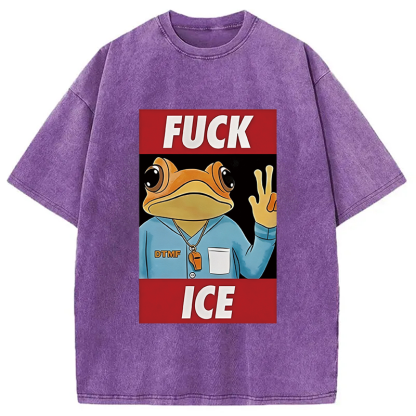 Tokyocanvas Sapo Concho Fu*k Ice Washed T-Shirt