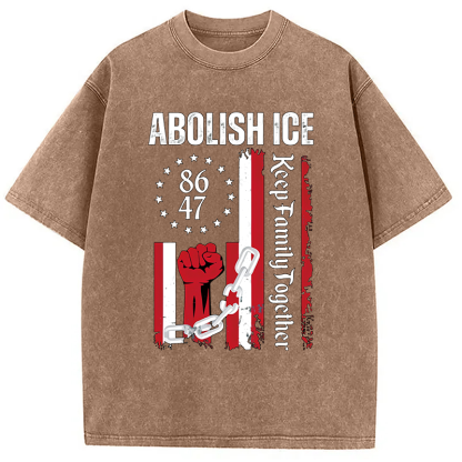 Tokyocanvas Abolish Ice Meme Washed T-Shirt