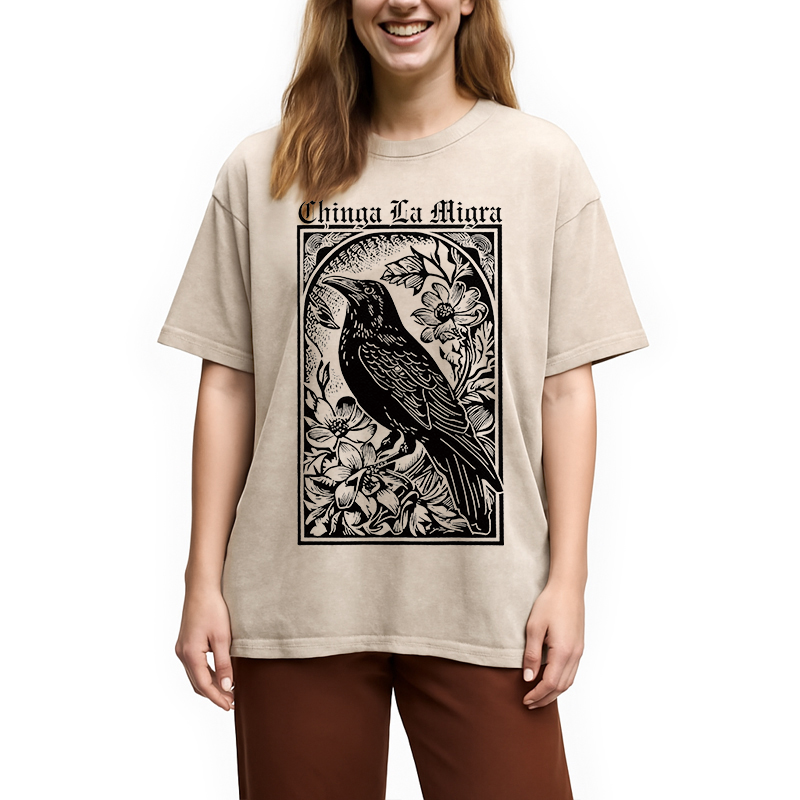 Tokyocanvas Chinga La Migra Washed T-Shirt