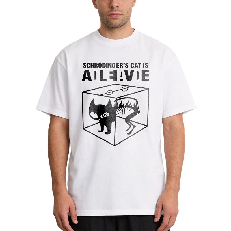 Tokyocanvas Schrodingers Cat Science Classic T-Shirt