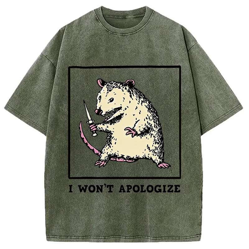 Tokyocanvas I Won't Apologize Washed T-Shirt