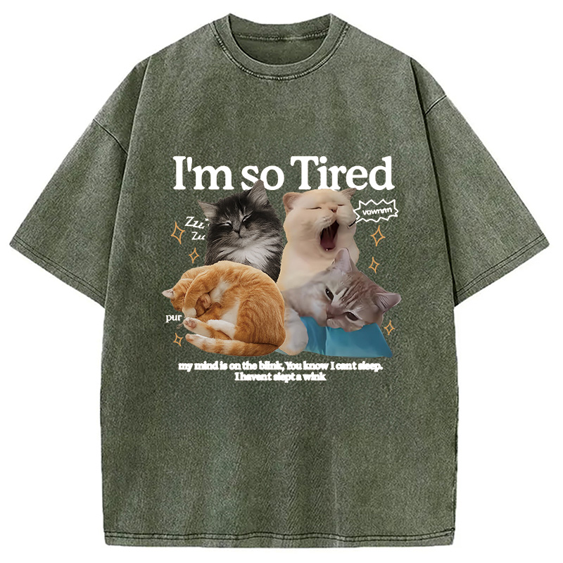 Tokyocanvas I'm So Tired Washed T-Shirt