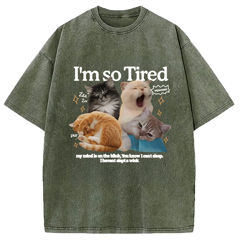 Tokyocanvas I'm So Tired Washed T-Shirt