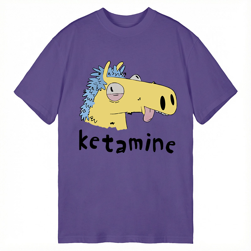 Tokyocanvas Funny Ketamine Silly Horse Classic T-Shirt