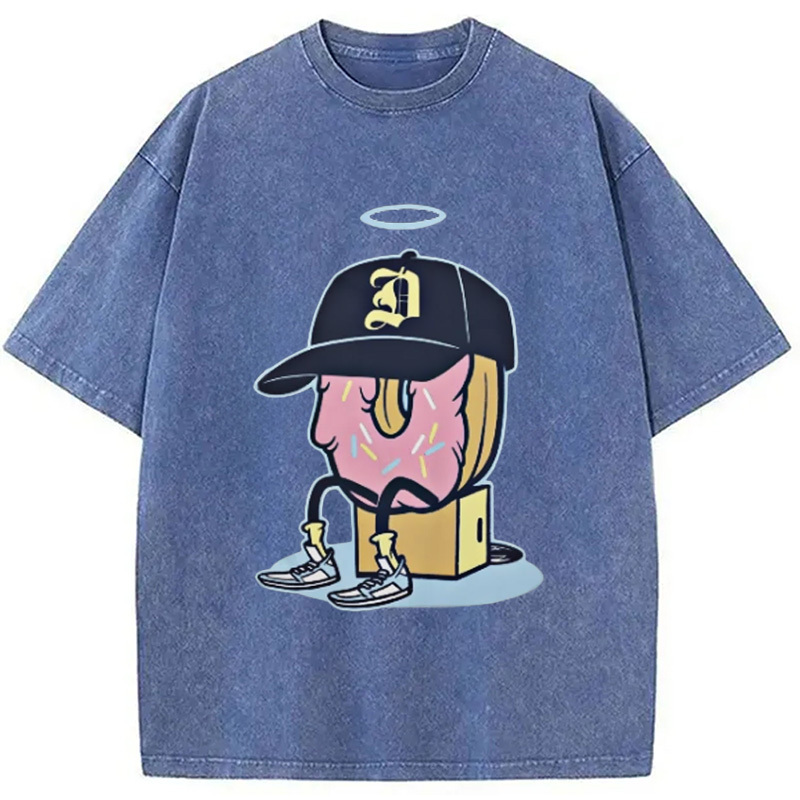 Tokyocanvas Dilla Donuts Hip Hop Washed T-Shirt