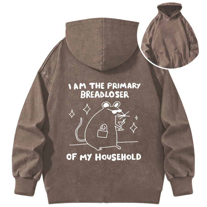 Tokyocanvas I Am the Primary Breadloser of My Household Washed Hoodie
