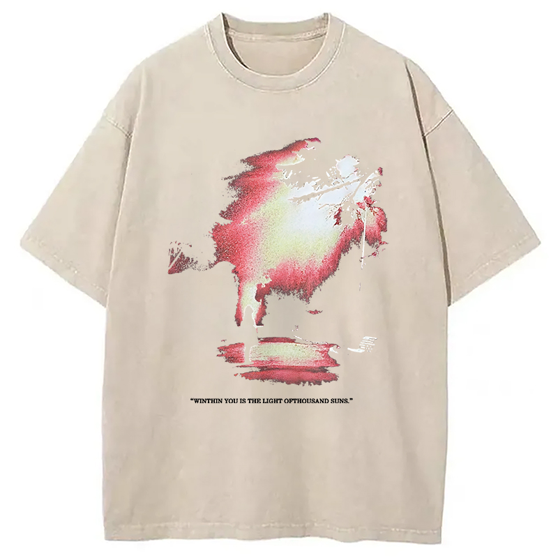 Tokyocanvas The Light Of Thousand Suns Washed T-Shirt