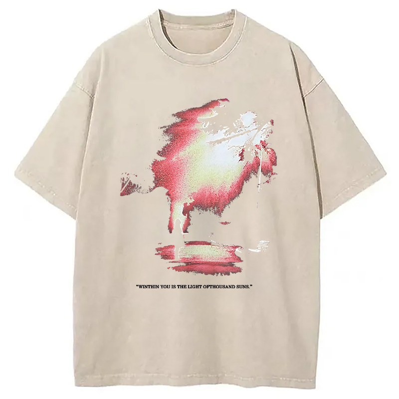 Tokyocanvas The Light Of Thousand Suns Washed T-Shirt