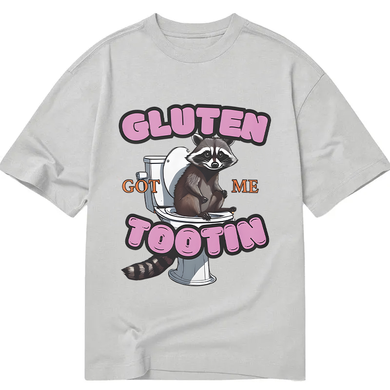 Tokyocanvas Gluten Got Me Tootin Raccoon Meme Classic T-Shirt