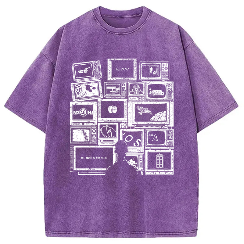 Tokyocanvas Finding Favorite Music Radio Washed T-Shirt