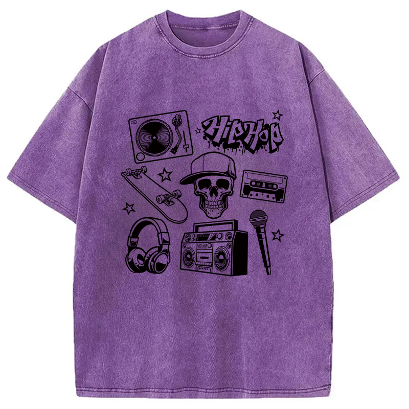 Tokyocanvas Set of Hip Hop Culture Washed T-Shirt