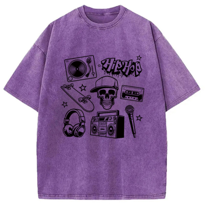 Tokyocanvas Set of Hip Hop Culture Washed T-Shirt