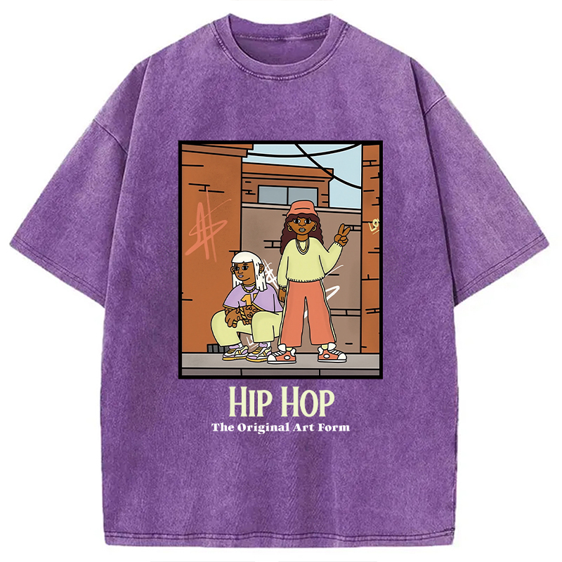 Tokyocanvas Hip Hop The Original Art Form Washed T-Shirt
