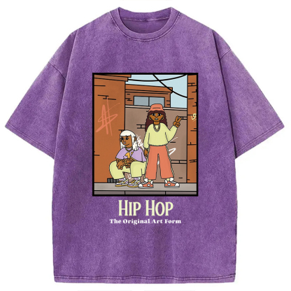 Tokyocanvas Hip Hop The Original Art Form Washed T-Shirt