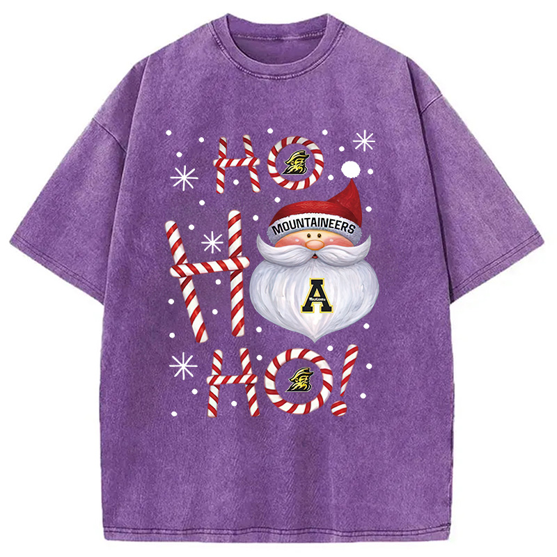 Tokyocanvas Santa ho ho ho Christmas Washed T-Shirt