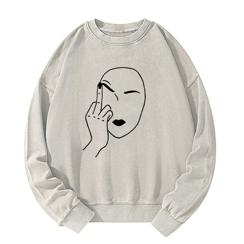 Tokyocanvas My Attitude Washed Sweatshirt