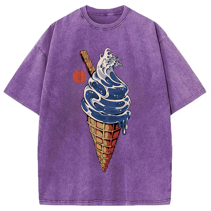 Tokyocanvas Great Ice Cream Washed T-Shirt