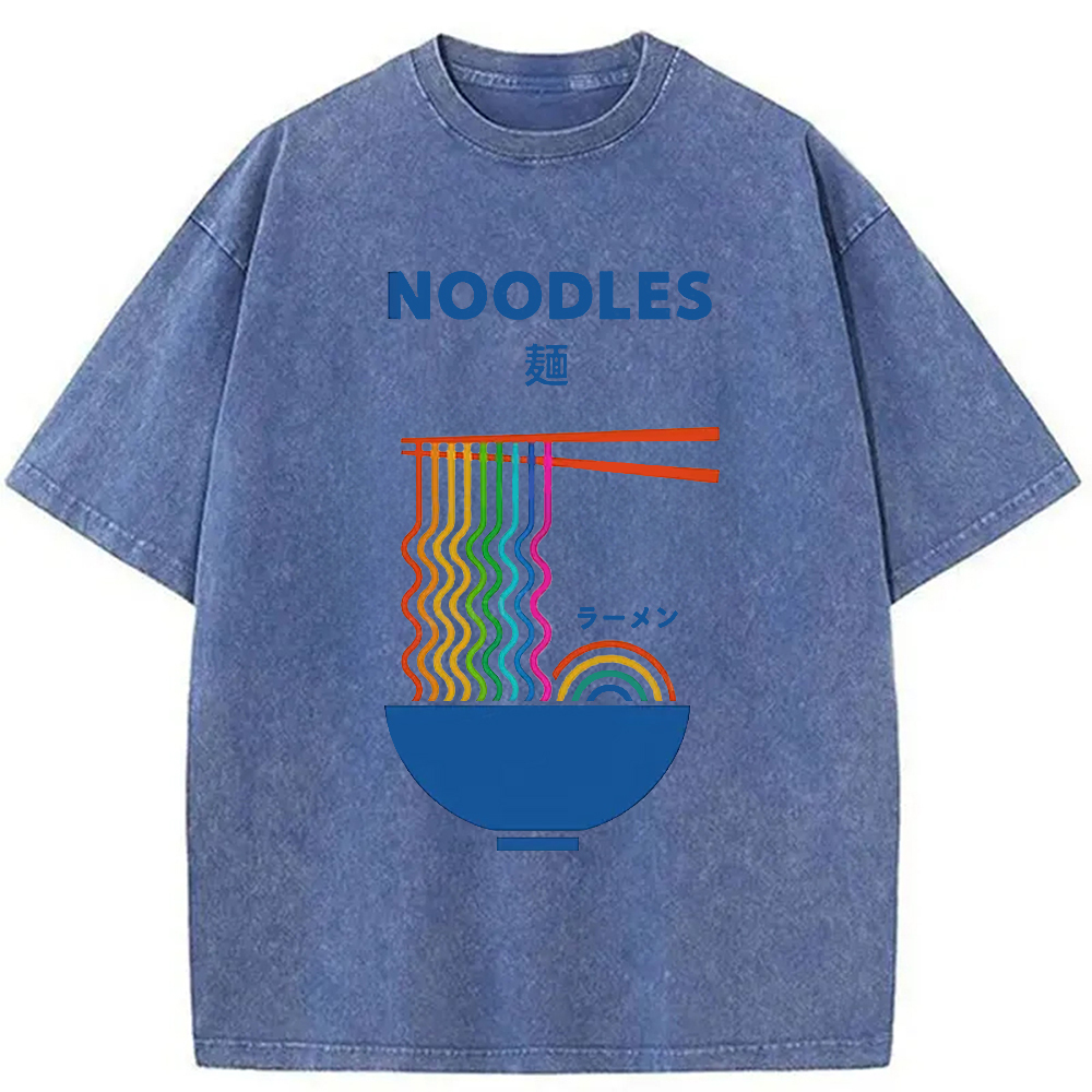 Tokyocanvas Rainbow Ramen Washed T-Shirt