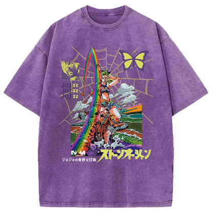 Tokyocanvas Jojo Bizarre Adventure Washed T-Shirt