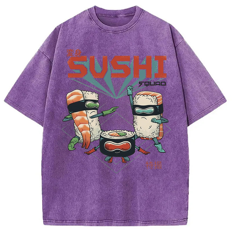 Tokyocanvas Sushi Squad Washed T-Shirt
