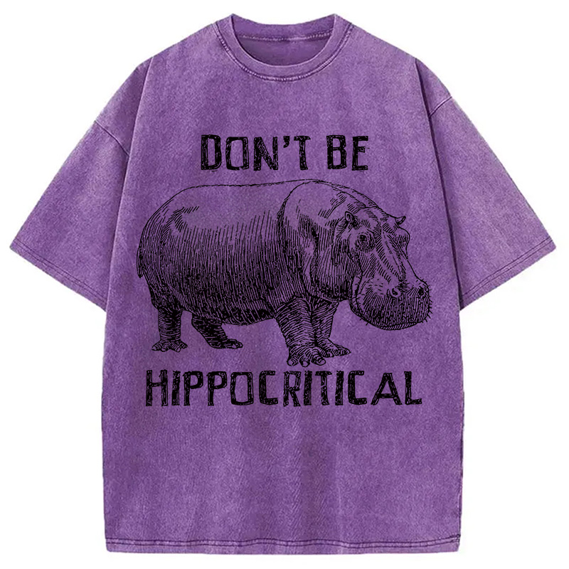Tokyocanvas Don't be Hippocritical Washed T-Shirt