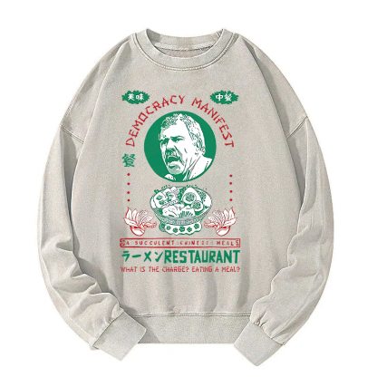 Tokyocanvas Delicious Chinese Food Washed Sweatshirt