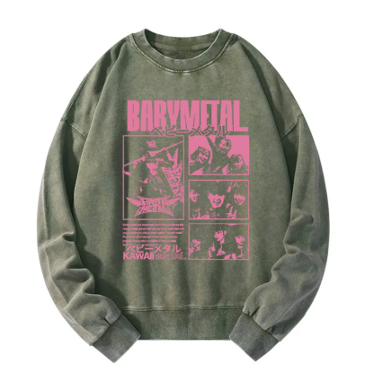 Tokyocanvas BABYMETAL Merch Washed Sweatshirt