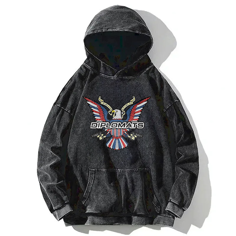 Tokyocanvas Retro Dipset Diplomats Logo Washed Hoodie