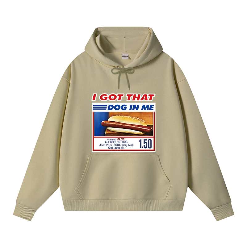 Tokyocanvas I Got That Dog In Me Fleece Lined Hoodie