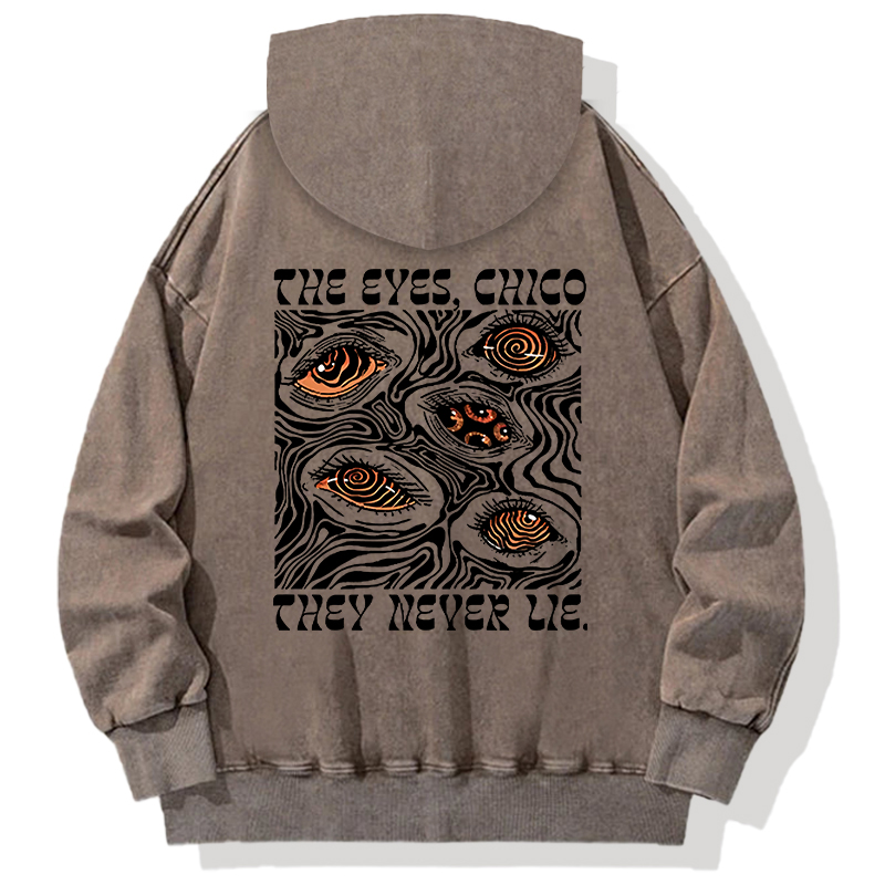 Tokyocanvas The Eyes Chico Back Washed Hoodie