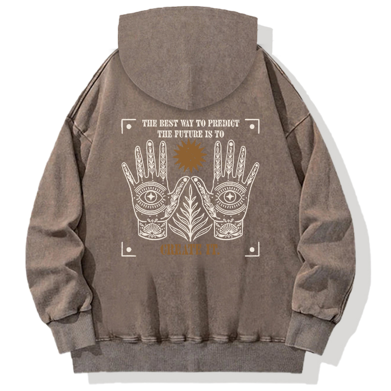 Tokyocanvas Creating The Future Back Washed Hoodie