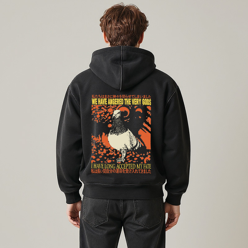Tokyocanvas We Have Angered The Very Gods Washed Zip Hoodie
