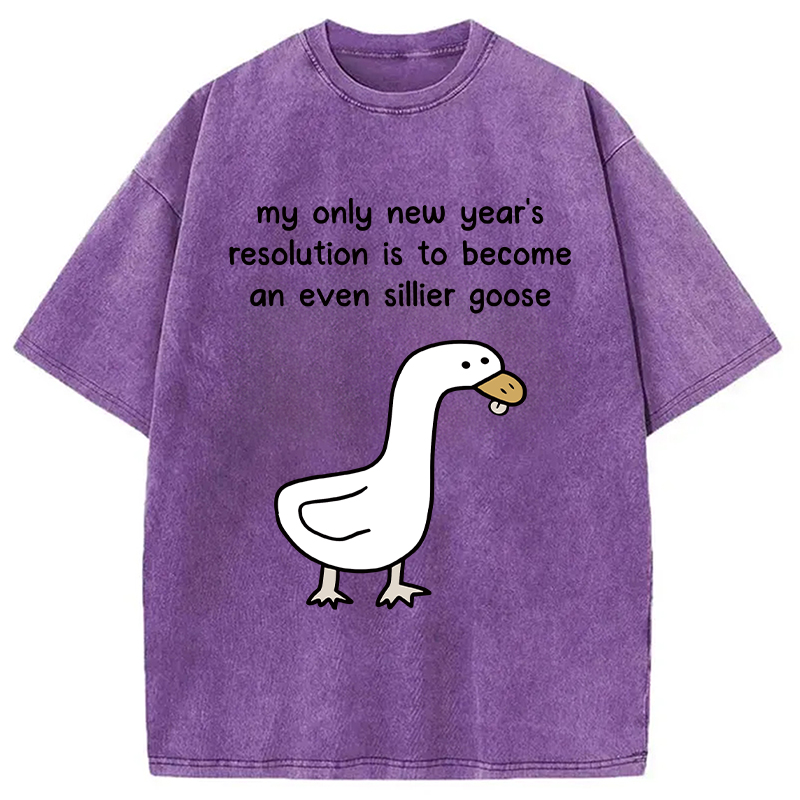 Tokyocanvas New Year's Resolutions Washed T-Shirt