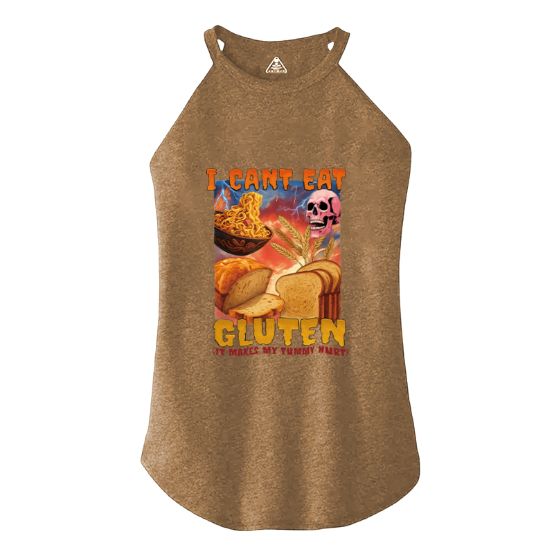 Tokyocanvas I Can't Eat Gluten Funny Meme Cotton Tank