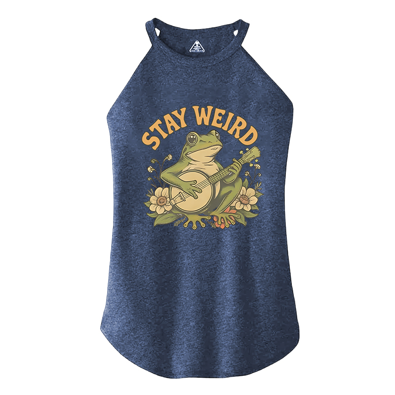 Tokyocanvas Stay Weird Frog Cotton Tank
